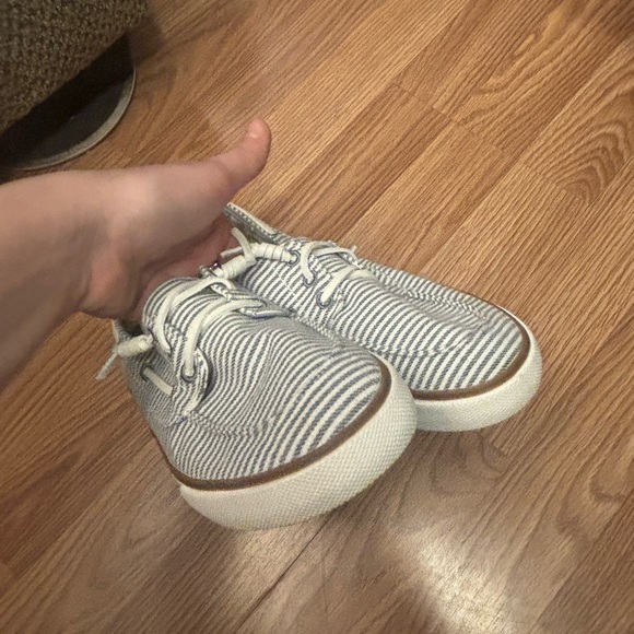 Tommy Bahama Blue & White Striped Sneakers Size 10 - Picture 10 of 10